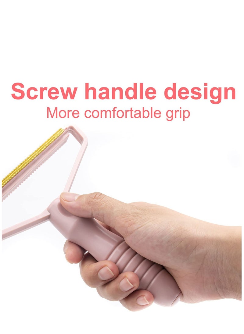 Portable Lint Remover for Clothes - Manual Fuzz Remover Fabric Shaver for Furniture - Reusable Lint Roller for Pet Hair Carpet