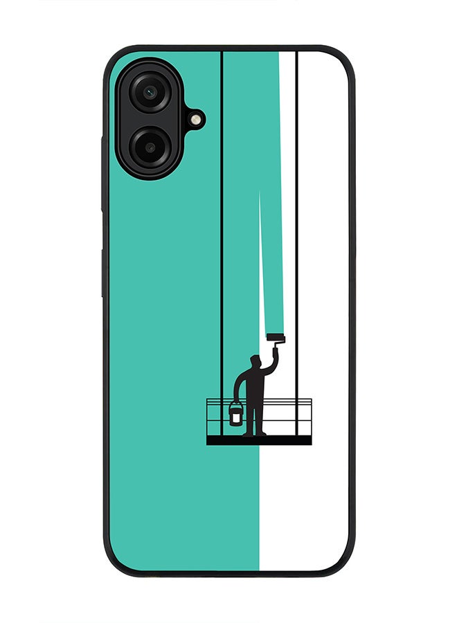 Stylizedd For Samsung Galaxy A07 4G Case,Slim fit Camera Protection, Shockproof Thin Phone cover  - Paint Hanger (Green)