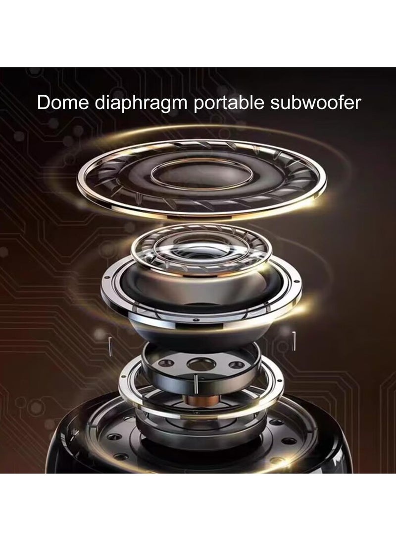 SYOSI New Portable Bluetooth 5.3 Speaker, with Lights Colorful Bluetooth Speaker with Stereo Sound, Bluetooth Speaker with Stable Connection, Multifunctional Bluetooth Speaker for Home Use - Image 4