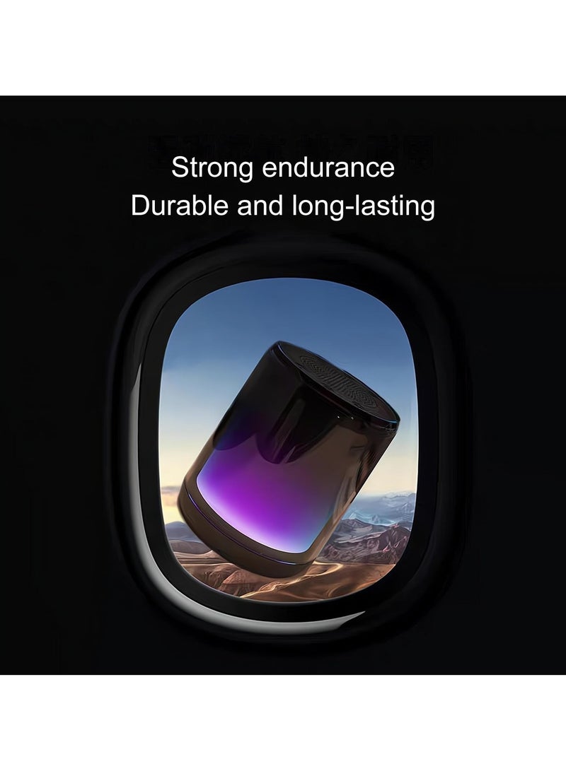 SYOSI New Portable Bluetooth 5.3 Speaker, with Lights Colorful Bluetooth Speaker with Stereo Sound, Bluetooth Speaker with Stable Connection, Multifunctional Bluetooth Speaker for Home Use - Image 5