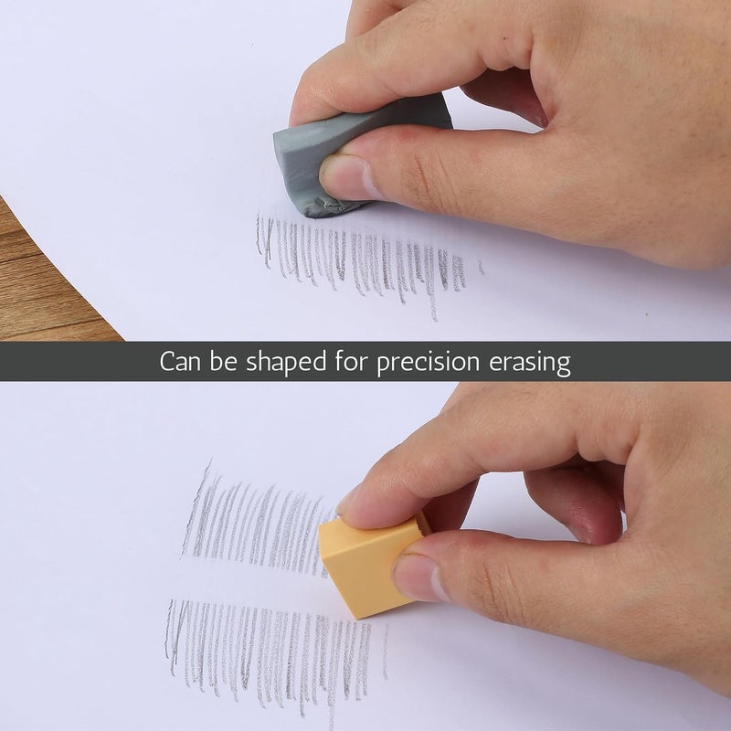 Mr. Pen- Art Eraser Set, 12Pcs, Pencil Eraser, Artist Eraser, Art Erasers, Drawing Erasers, Eraser Pencils for Artists, Drawing Erasers for Artists, Kneaded Erasers for Artists, Art Gum Eraser - Image 4