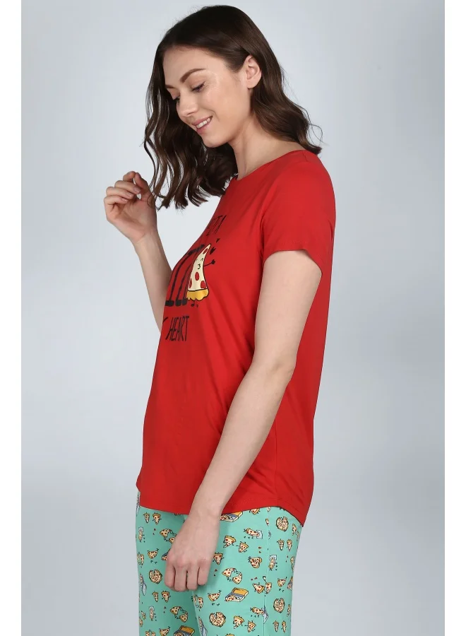 NeceSera Pizza My Heart Capri Set