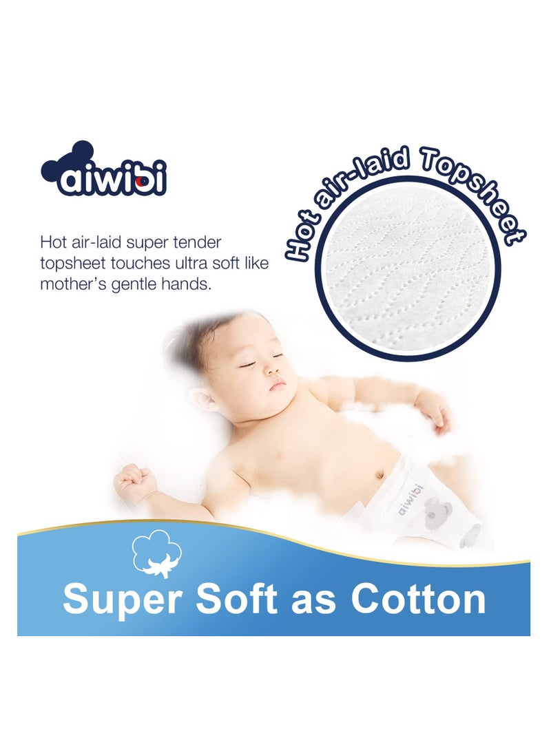 aiwibi Ultra Thin Premium Baby Diapers - Size (2) Small 72 Pcs (4-8kg) Super Soft, Breathable, High absorbent  and Hypoallergenic Diapers - Image 5