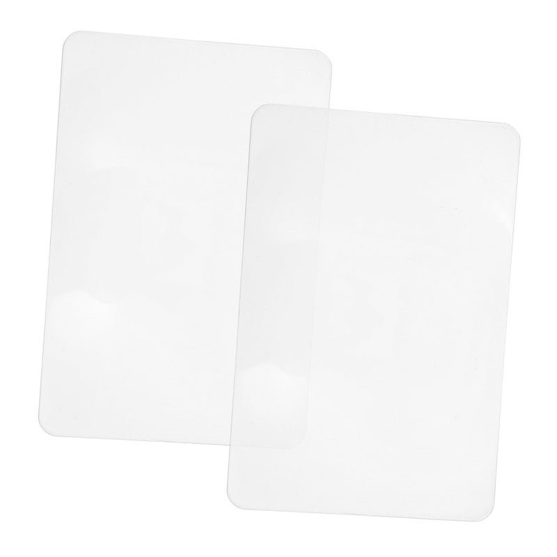 3X Credit Card Size Magnifying Card 2pcs 120x180mm Pocket Loupe for Reading Inspection - Image 2