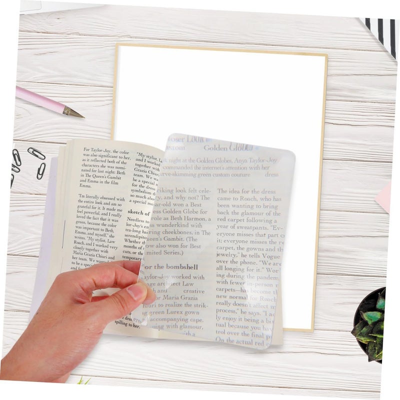 3X Credit Card Size Magnifying Card 2pcs 120x180mm Pocket Loupe for Reading Inspection - Image 5