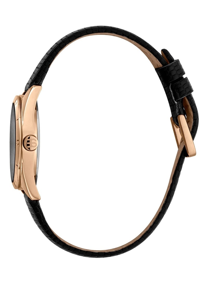 Esprit Stainless Steel Analog Women's Watch With Black Leather Band ES1L292L0035 - Image 2