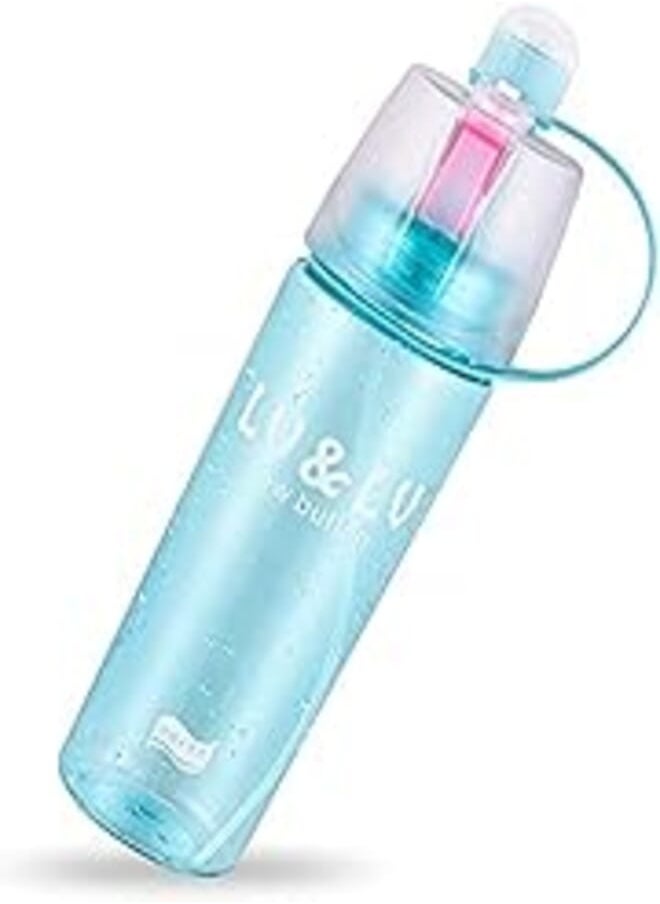 Generic Spray Water Bottle For Sport Cycling Bike Hiking 400ml Outdoor Dual-use Plastic Bottle For Water Fashion Portable Drinkware 