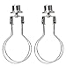 ALUCSET ALUCSET 2 Pack Round Lamp Shade Light Bulb Clip Adapter,  Lampshade Holder Clip on with Lamp Shade Attaching Finial Top  - Image 2