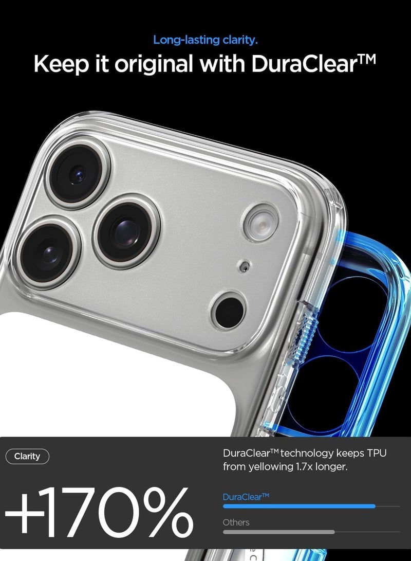 Spigen غطاء حماية Ultra Hybrid T MagFit لجهاز iPhone 17 PRO [غطاء زر التحكم في الكاميرا] مع MagSafe (2025) - أبيض لامع - Image 5