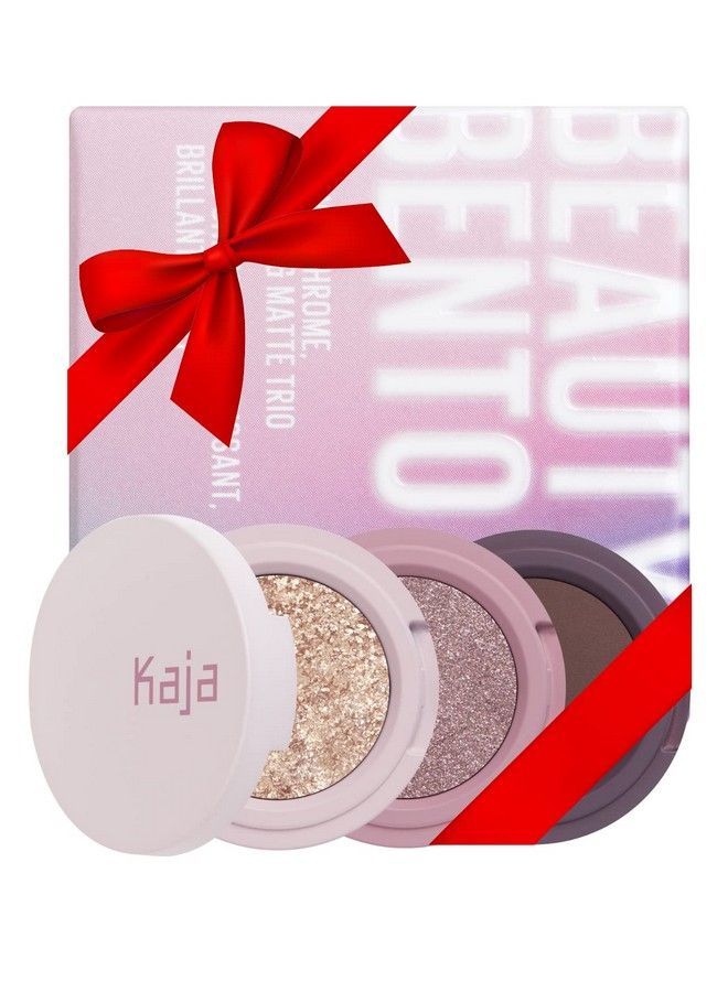 KAJA Eye Bento Collection Bouncy Eyeshadow Trio : 17 Mauve Bouquet : Mauve Berry Tone : Vegan Cruelty free - Image 1