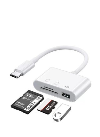 3-in-1 Type-C Card Reader Hub
