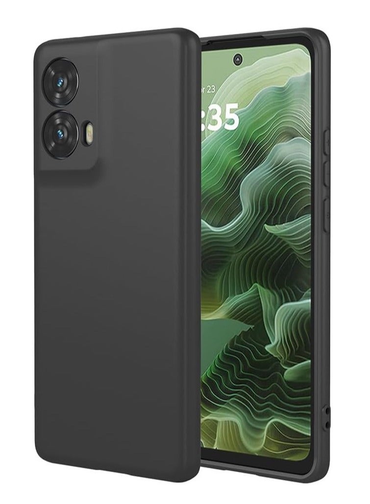 Motorola Moto G35 Case Cover Liquid Gel Rubber Bumper Case with Soft Microfiber Lining Cushion Shockproof Protective Cover for Moto G35 - Image 1