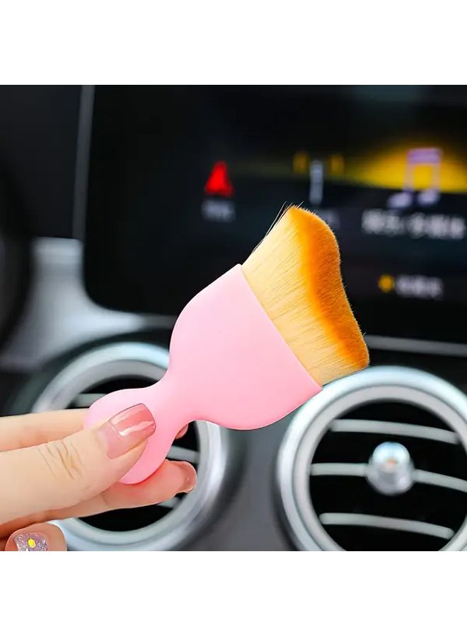 Pink Premium Ultra Soft Car Detailing Brush Interior Cleaning Tool - Image 2