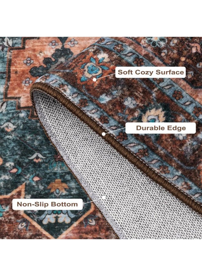 Ciicool Washable Runner Rug 2'x5' Hallway Rug Runner Non Slip Non Shedding Pet Friendly Indoor Floor Carpet Runner for Bathroom Kitchen Living Room Bedside - Image 4