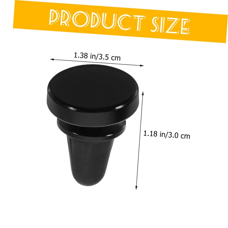 Black Magnetic Car Vent Phone Holder Mini Clip for Cellphones Tablets Stable Vibration Resistance - Image 3