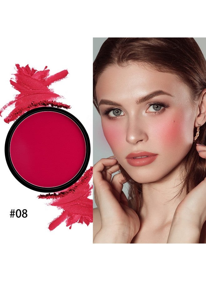 Boobeen Powder Blush Matte Blush, Highly Pigmented Beauty Cream Blush Palette For Create A Natural Cheek Flushed Look, Rich Colors - Image 4