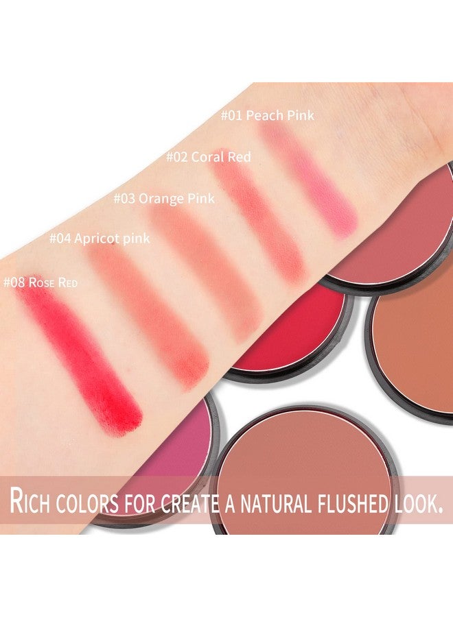 Boobeen Powder Blush Matte Blush, Highly Pigmented Beauty Cream Blush Palette For Create A Natural Cheek Flushed Look, Rich Colors - Image 5