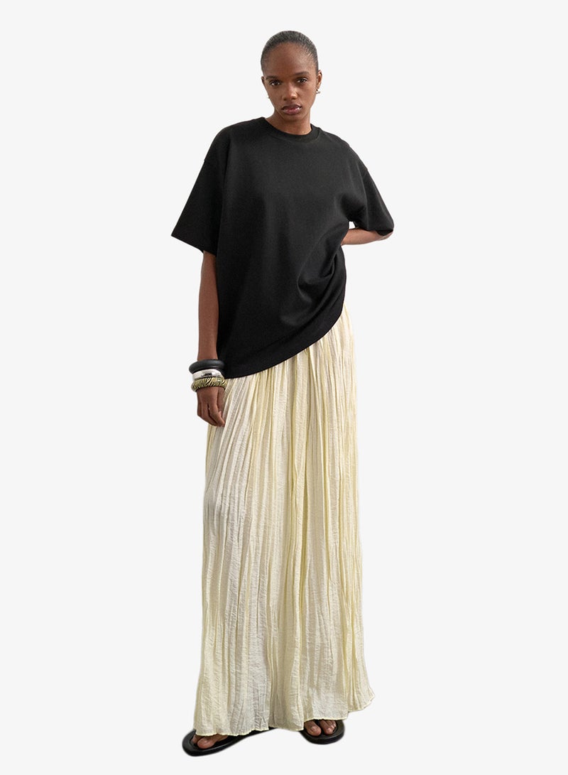 TOPSHOP Casual High Rise Waist Crinkle Maxi Skirt - Image 5
