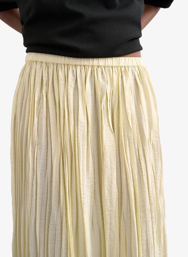 TOPSHOP Casual High Rise Waist Crinkle Maxi Skirt - Image 4