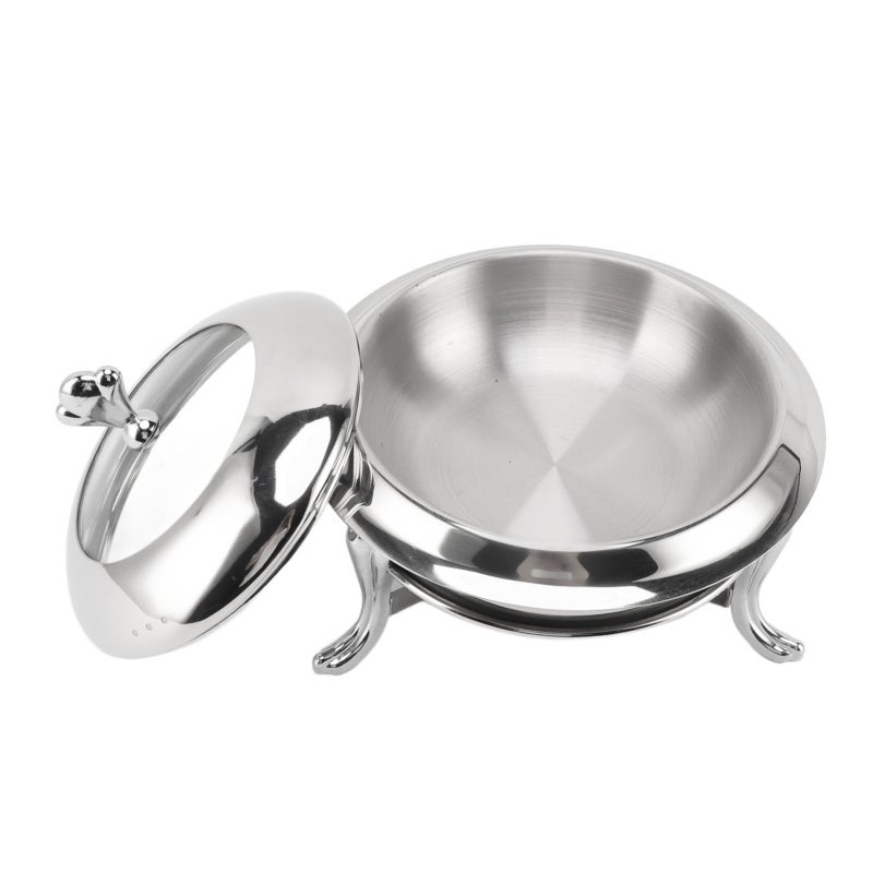 Chafing Dish 18cm Stainless Steel Fast Heating Buffet Set - Portable Design Round Warmer for Wedding Banquet Hot Pot Party Indoor Outdoor Gatherings - Image 4