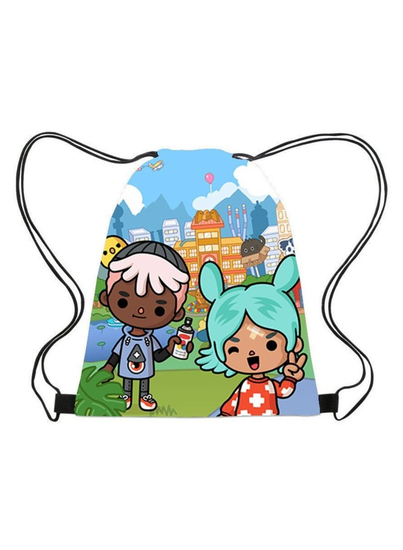 Mario Oxford Cloth Drawstring Bag 35*45cm