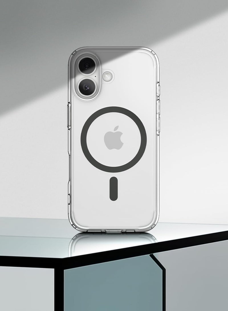 Spigen Ultra Hybrid MagFit iPhone 17 Case Cover with MagSafe (2025) - Clear Graphite - Image 3