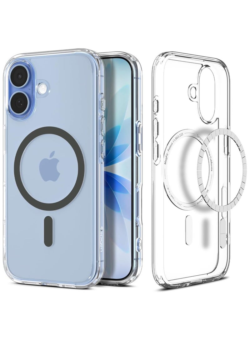 Spigen Ultra Hybrid MagFit iPhone 17 Case Cover with MagSafe (2025) - Clear Graphite - Image 1