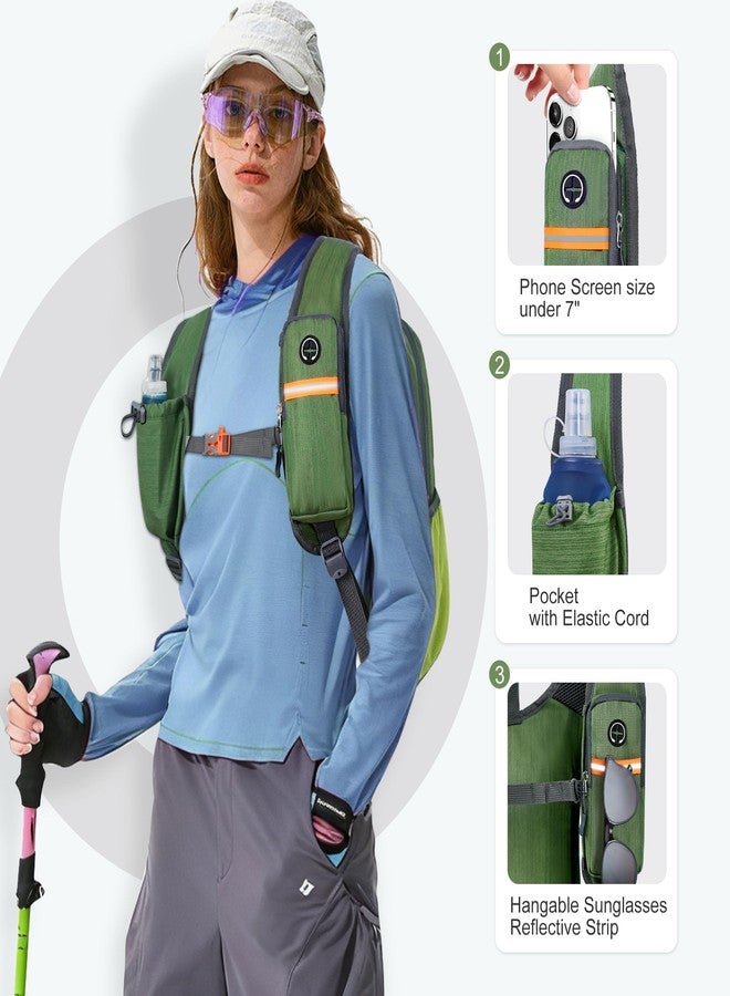 FIORETTO 15L Hiking Backpack for Women Men Mini Packable Backpack Lightweight Small Daypack for Camping Travel Outdoor, Green - Image 2