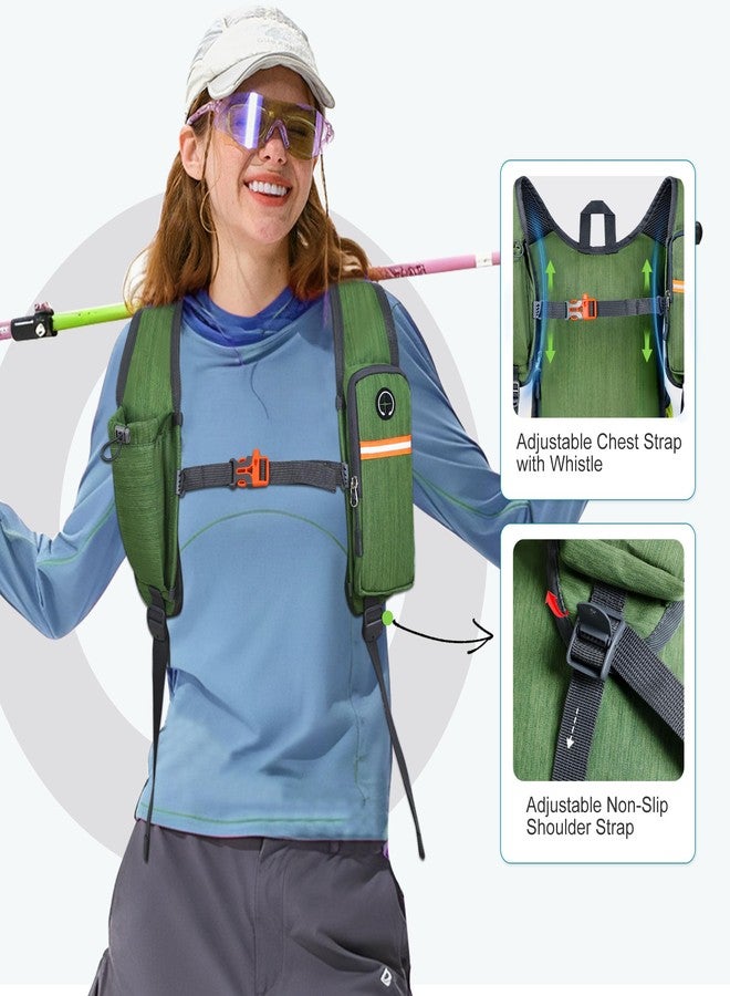 FIORETTO 15L Hiking Backpack for Women Men Mini Packable Backpack Lightweight Small Daypack for Camping Travel Outdoor, Green - Image 3