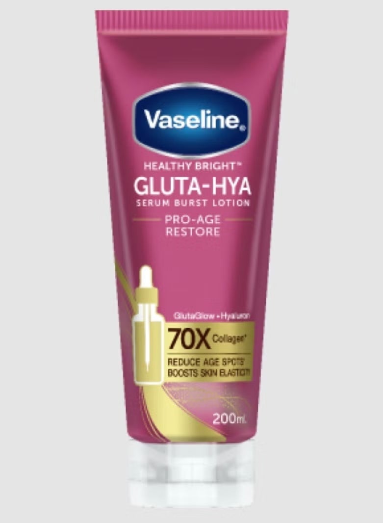 Vaseline Gluta And Hya Serum Burst Lotion PRO-AGE Restore 200 ml