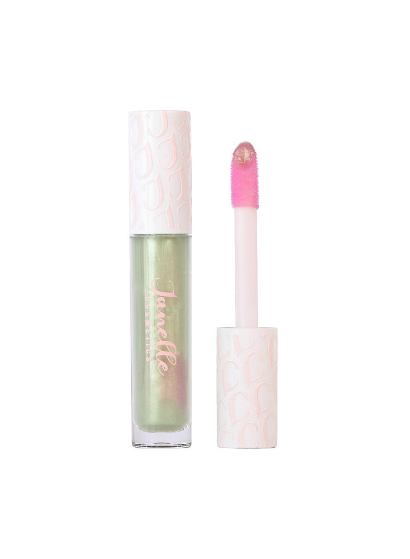 Janelle Cosmetics Pink matcha- tinted lip gloss- color changing lip gloss - Image 1