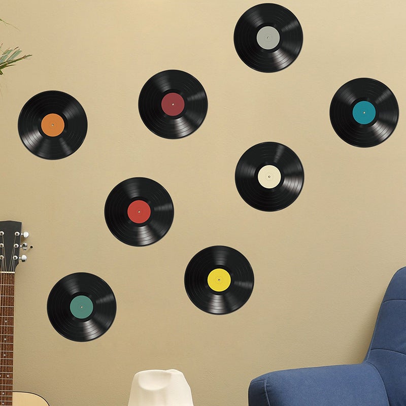 Classic Music Records Bedroom Living Room Porch Dormitory Home Decoration Wall Stickers Self-Adhesive - Image 4