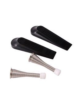 LAWAZIM Plastic Door Stopper Set-4 Piece-Durable Lightweight Door Wedge Pack with Spring Stoppers for Indoor Rooms and Outdoor Use - Child and Pet-Safe Door Jammer Kit for Home Office and DIY Projects  - Image 2