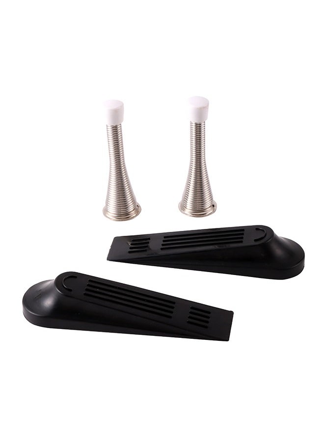 LAWAZIM Plastic Door Stopper Set-4 Piece-Durable Lightweight Door Wedge Pack with Spring Stoppers for Indoor Rooms and Outdoor Use - Child and Pet-Safe Door Jammer Kit for Home Office and DIY Projects  - Image 3