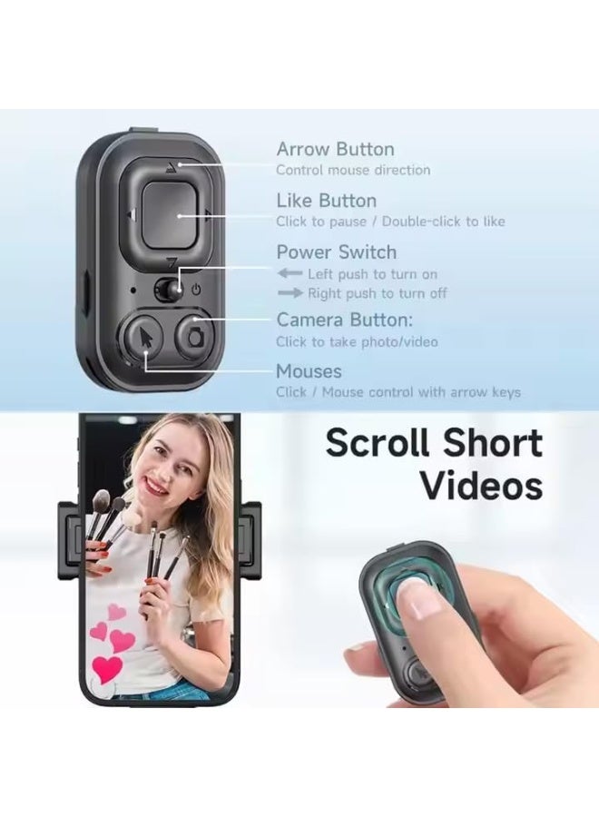 SMARTX C17 AI Face Tracking Gimbal Phone Portable Selfie Stick 360°rotation Bracket Anti-Shake Wireless Bluetooth Live TripodAi Follow-Up Anti-Shake Gimbal Quadruped Fully Automatic Photo Artifact - Image 4