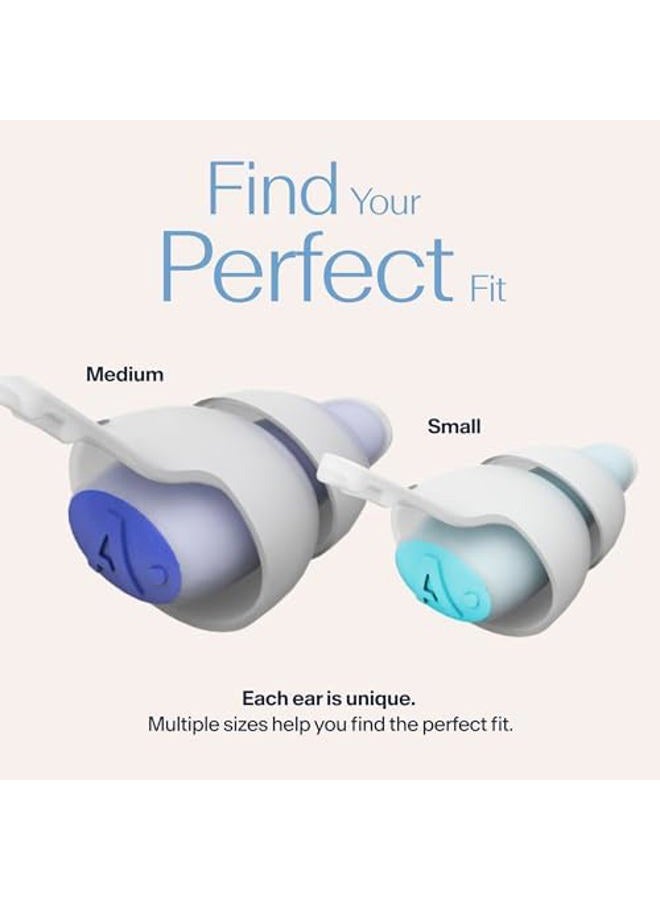 Alpine SleepDeep – سدادات أذن للنوم - شكل بيضاوي ثلاثي الأبعاد جديد وناعمة للغاية وقابلة لإعادة الاستخدام لإلغاء الضوضاء - تقليل الضوضاء بمقدار 27 ديسيبل - مثالية للنائمين على الجانب وتمنع الشخير (S+ M/L) - Image 5