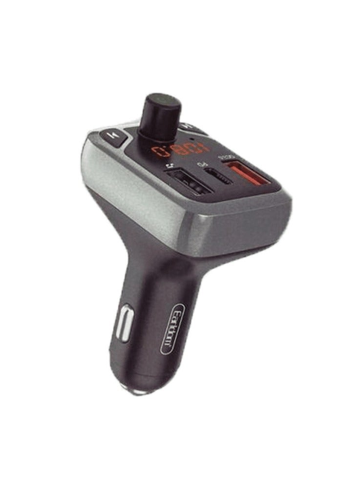 EARLDOM ET-M63 BLUETOOTH V5.0 PD 20W+ QC3.0 FM MODULATOR  BLACK - Image 2