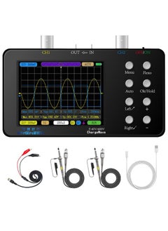 Generic Oscilloscope - 2 Channel Handheld Digital Oscilloscope Kit, 50MSa/s Sampling Rate, 10MHz Bandwidth, Trigger Function Auto/Nomal/Single, Portable Automotive Oscilloscope  - Image 1