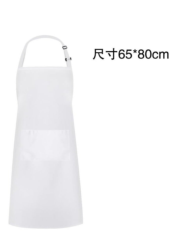 AuliceVerse Waterproof Chef Apron and Hat Set Adjustable Neck Strap Extra Long Ties 2 Pockets Ideal for Cooking Baking BBQ Restaurant Unisex for Men Women - Image 3