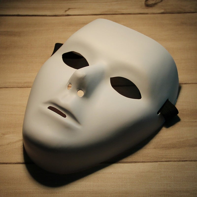 ANSEE Jabbawockeez Hip-hop Mask for Halloween Cosplay Costume Party - White - Image 3