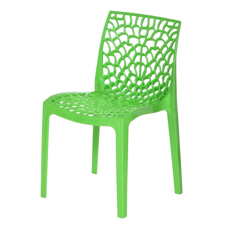 Supreme Web Heavy Plastic Chair for Home Garden Parrot Green Set of 1 70 x 140 cm - Image 4