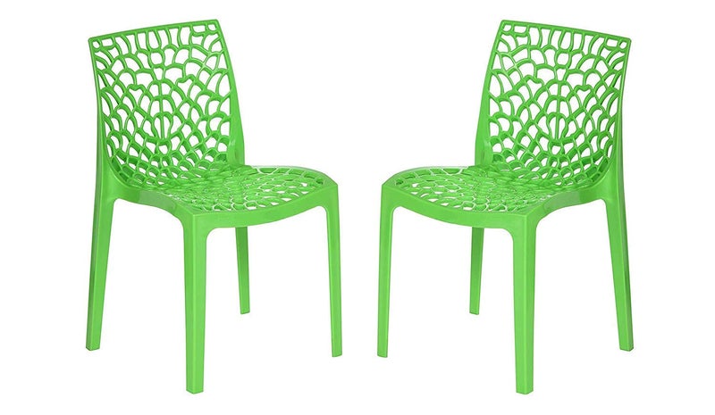Supreme Web Heavy Plastic Chair for Home Garden Parrot Green Set of 1 70 x 140 cm - Image 5