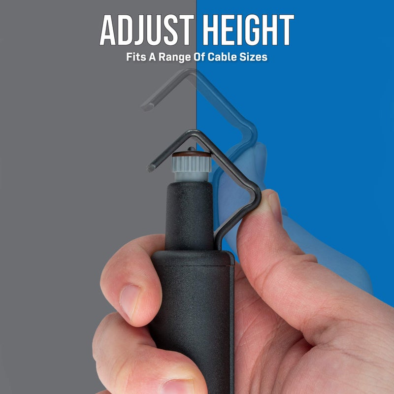 Jonard Tools CST-1900 Round Cable Stripper for Fast and Precise Jacket Removal, 3/16" to 1 1/8" Diameter, Cable Strip & Ring Tool, Original version - Image 4