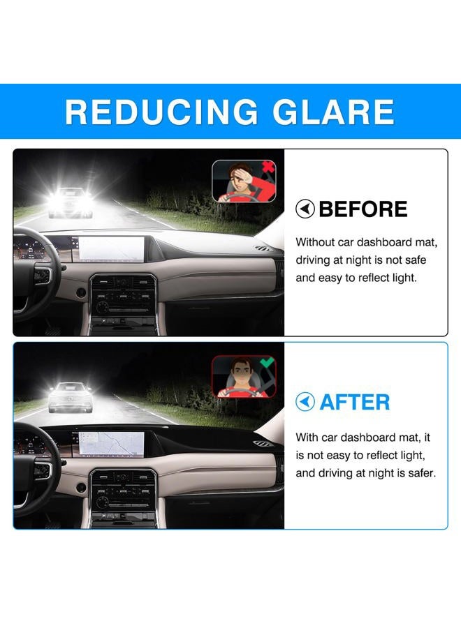 Autorder Dashboard Cover Mat for Nissan Armada 2025 2026 Accessories Dash Cover Upgrade Flannel Dash Mat Sunshade Glare UV Rays Protector(Only fit for 14.3-inch Touchscreen) - Image 4