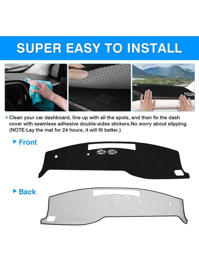 Autorder Dashboard Cover Mat for Nissan Armada 2025 2026 Accessories Dash Cover Upgrade Flannel Dash Mat Sunshade Glare UV Rays Protector(Only fit for 14.3-inch Touchscreen) - Image 5