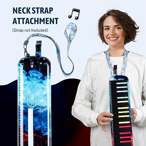 CAHAYA Melodica 32 Keys: Double Tubes Mouthpiece Air Piano Keyboard Musical Instrument Gift with Carrying Bag for Beginners, Professional Musicians - Image 5