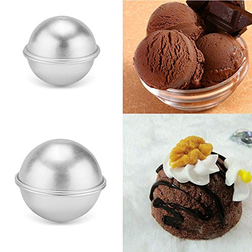 Bloss Bath Bomb Molds 4 Set 2.5 Inch, Bath Bomb Mold Kit 8 Pieces Bath Bombs Press, DIY Metal Bath Bombs Molds - Image 5