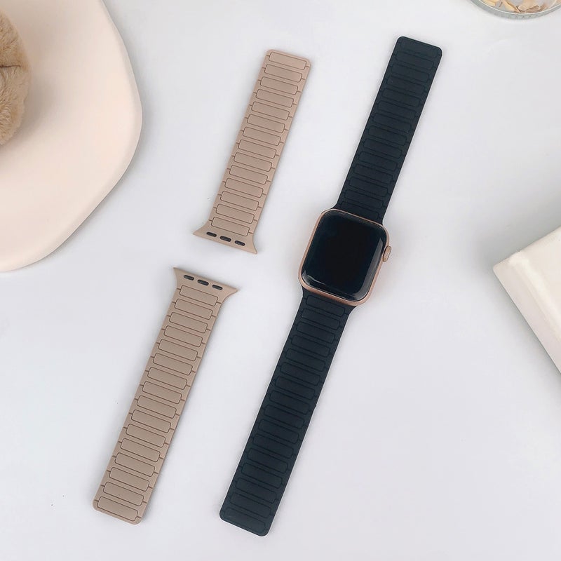 Silicone Magnetic Watch Band for Apple Watch 1-11/Ultra/SE - Image 2