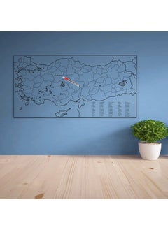 Buffer Writable Türkiye Map Magnetic Wall Sticker 110 x 56 cm  - Image 3