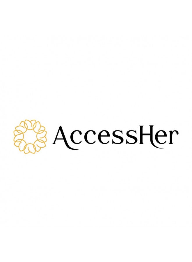 ACCESSHER دعم أقراط من مادة بلاستيكية باللون الذهبي للنساء - Image 4